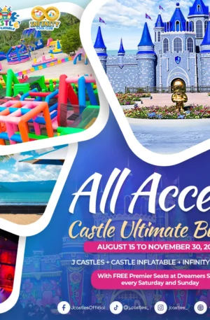J Castles + Castle Inflatable + Infinity Pool Club All-Access Pass
